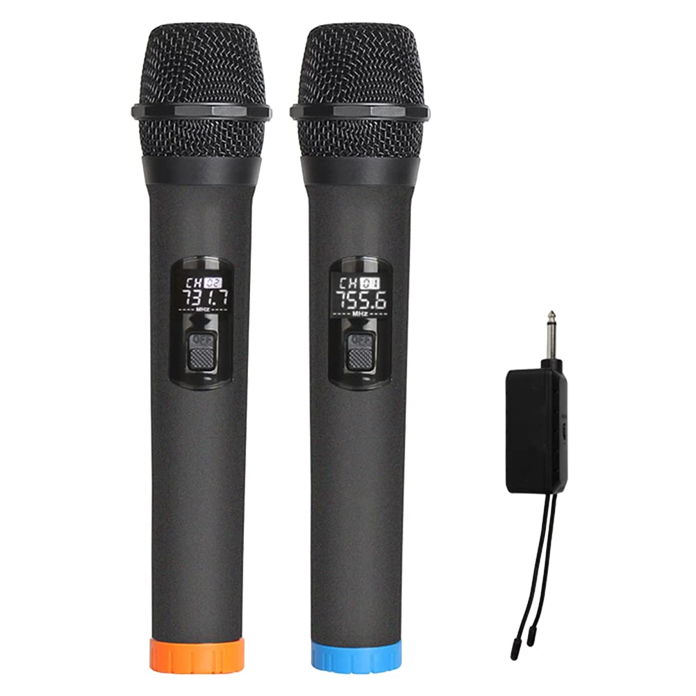 1 Set of Wireless Microphone Professional Handheld Cordless Microphone for Studio Karaoke Conference (Bottom Color for Random) Useful Electronics