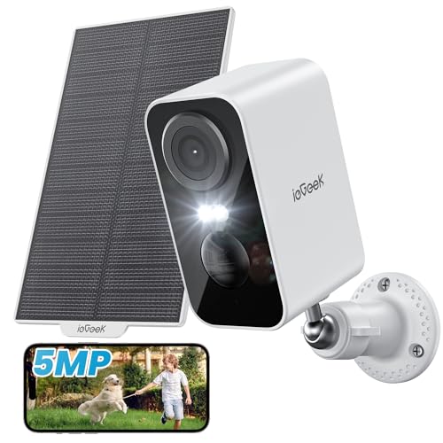 ieGeek 5MP C&aacute;mara Vigilancia WiFi Exterior Solar, Camaras de Vigi...
