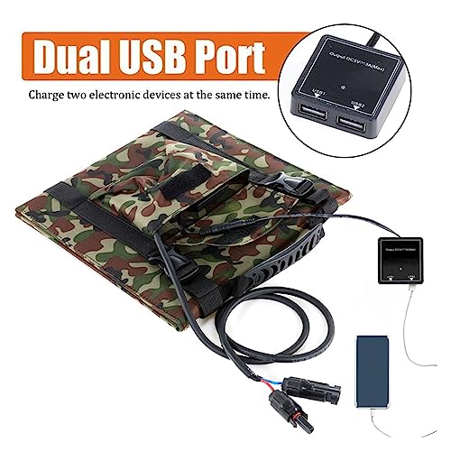 Panel solar de 300W portátil e impermeable para cargar smartphones 3