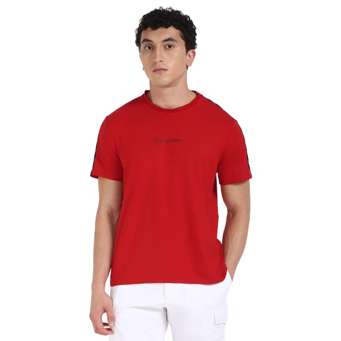 Calvin Klein Jeans Men Red T Shirt