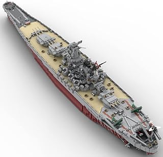 8,725 Pieces Yamatoo Battleship Building Set, Japanese Battleship Yaamato Model Kit, 1/200 WW2 UCS IJN Yamatoo Battleship Building Block Bricks Model MOC Toys Gift, Compatible with Lego