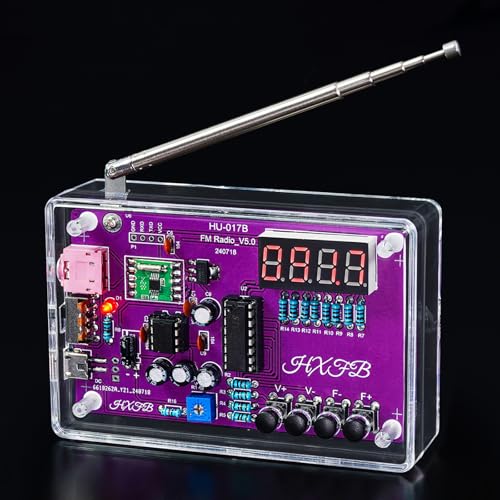 GeekLJT Upgraded RDA5807 Radio Soldering Kit DIY Solder Project Portable Radio DIY Electronic Kits Practice Soldering Kit for Learning and Teaching Solder and Electronic