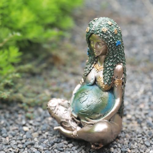 Estatua Gaia Madre Tierra Resina Decoración Hogar miniatura 6