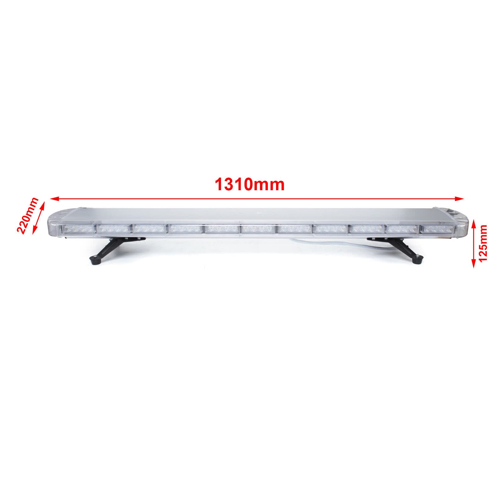 ASTERO LED-waarschuwingsbalk - 119 cm met middendeel - geel, 479,00