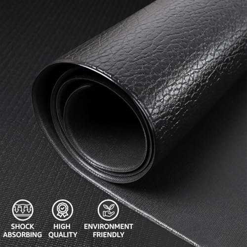Image of PowerMax Fitness PMM-09 High-Density Treadmill Mat | SBR & PU Synthetic Material | Anti-Slip Surface, Shock Insulation, Noise & Vibration Reduction | Protects Floor & Gym Equipment | Easy-to-Clean