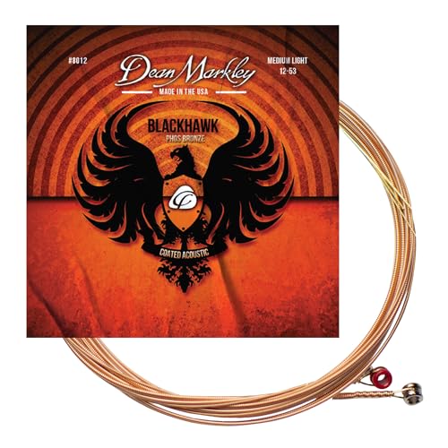 Dean Markley Blackhawk 11-52 cordes de guitare pure bronze à la brillance intacte