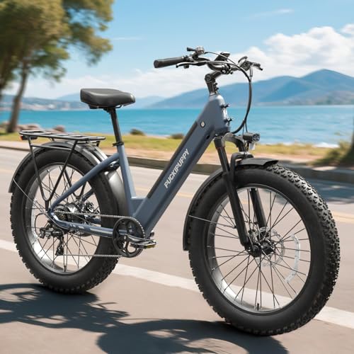 PUCKIPUPPY Electric Bike for Adults, 28MPH Commuter E-Bike, 48V 15AH
