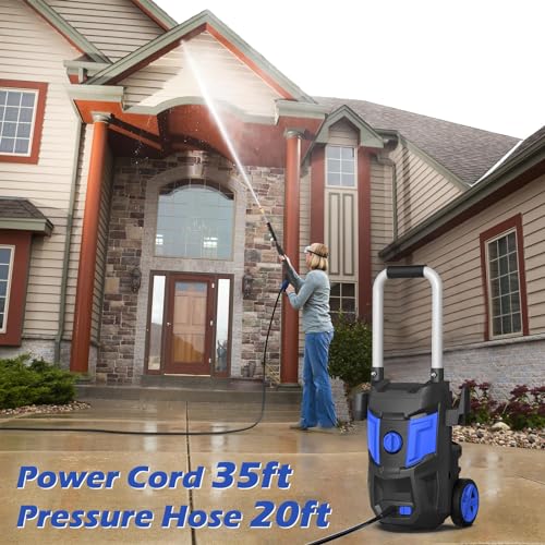 High Power 4500PSI Electric Pressure Washer with 35FT Cord & 3.0GPM