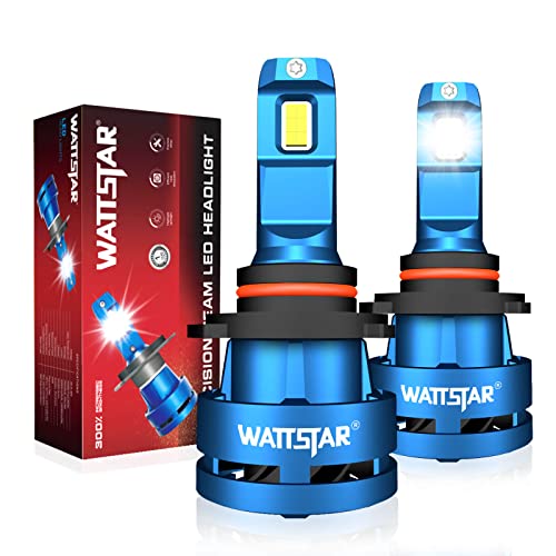 wattstar 9005/HB3 10000LMS Bombillas LED para faros delanteros, kits de conversión de faros delanteros de 50 W, 6500 K, blanco puro, paquete de 2 Cover