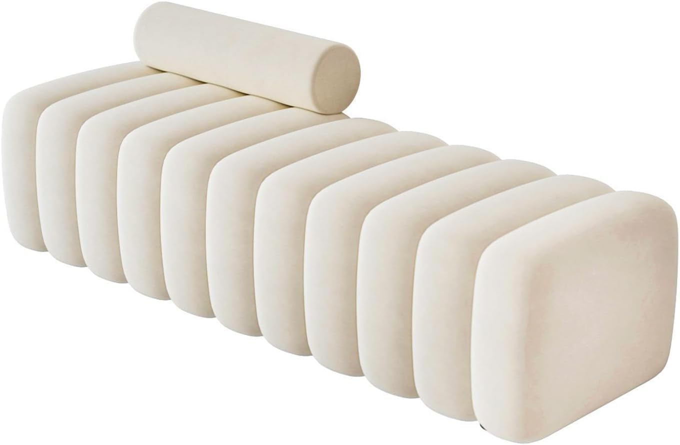 Banc de rangement pour chaussures rembourré et capitonné gain de place