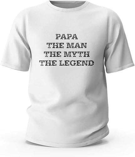 Funny Tshirts Shirts for Men Papa,The Man The Myth The Legend T-Shirt Sarcastic Tshirts