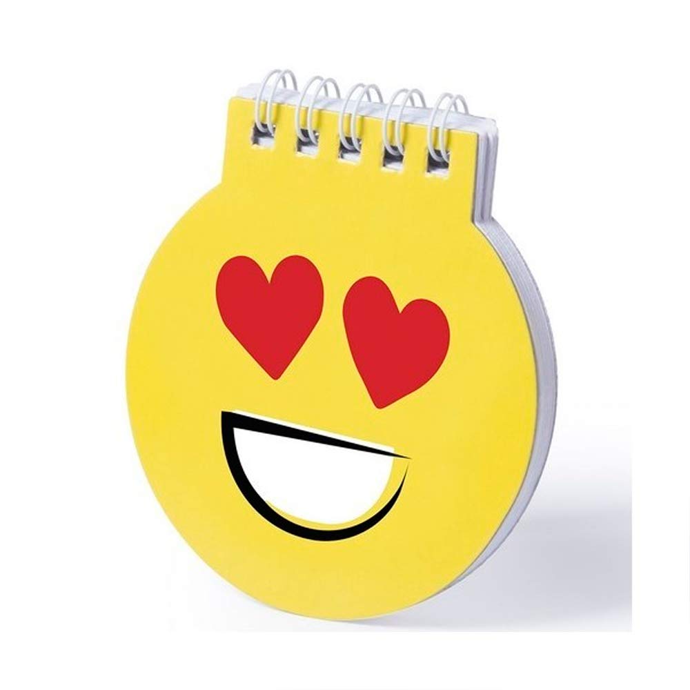 LIBRETA DE EMOTICONOS (Lote 20 Unidades)-Cuadernos Emoji - Libretas Anillas orginales con Motivos de Emoticono