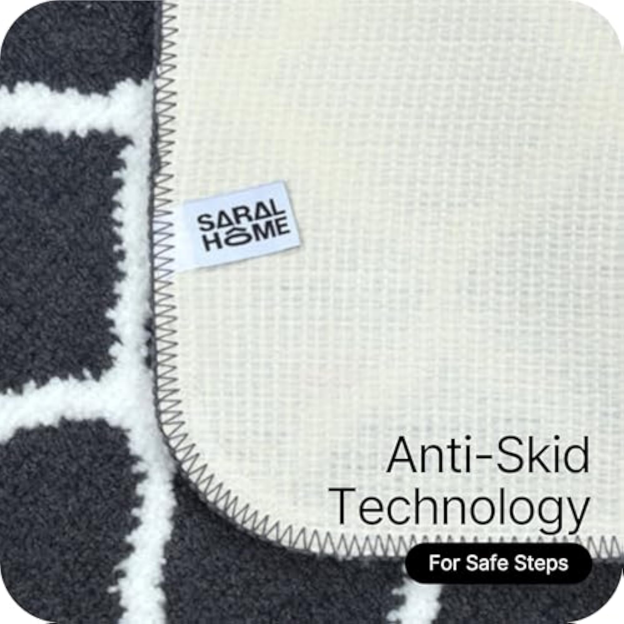 Microfiber Multipurpose Bedside Runner with Anti Skid Backing