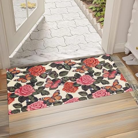 Zeleda Butterfly Welcome Doormat 17x29.5 in Cover