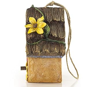 VP Home Hanging Bird Houses for Outside, Hand-Painted Bird Houses for Outdoors Decorative Birdhouses (Flower Garden Welcome) VP Home Hanging Bird Houses for Outside Hand Painted Bird Houses for Outdoors Decorative Birdhouses Flower Garden Welcome