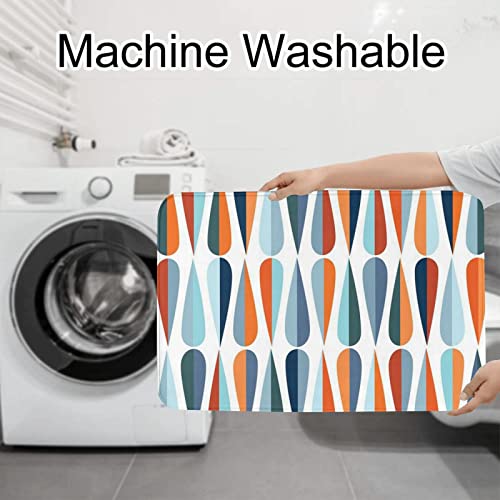 Tapis de salle de bain moderne rétro kit 3 pièces sol sec et sauf - 8