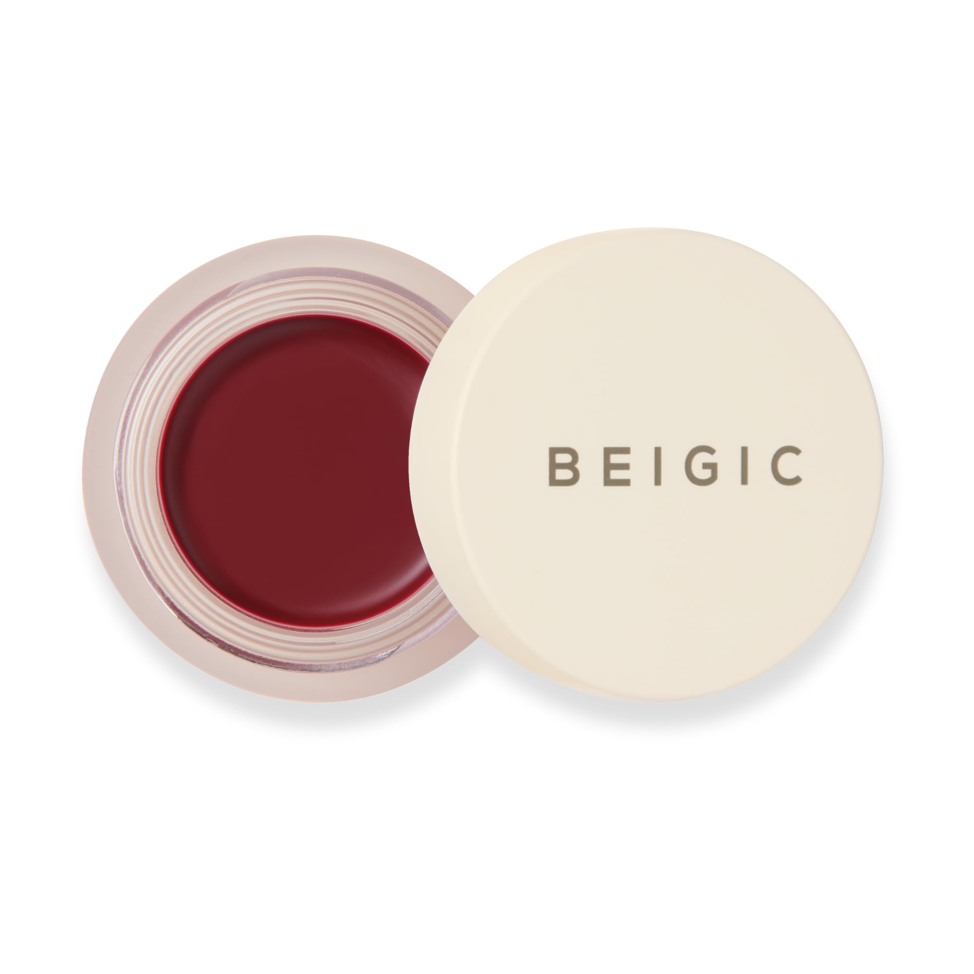 BEIGIC Flush Lip & Cheek Balm 02 Appeal - Vegan Buildable, Multiuse, Travel Sized Blush & Lip Color (0.14 fl.oz) - Mauve Plum