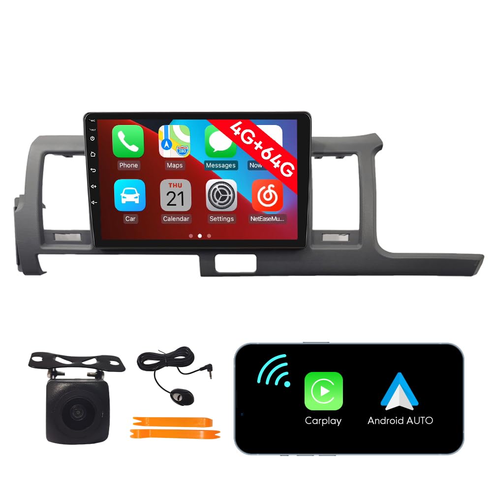 [4G 64G] Android Car Stereo FM Radio Carplay Android Auto 10.1