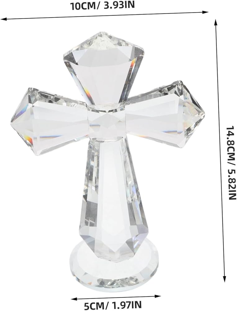 クリスタルガラス 十字架型オブジェ Amazon.co.jp: VINTORKY クリスタルガラス 十字架 置物 5.8インチ
