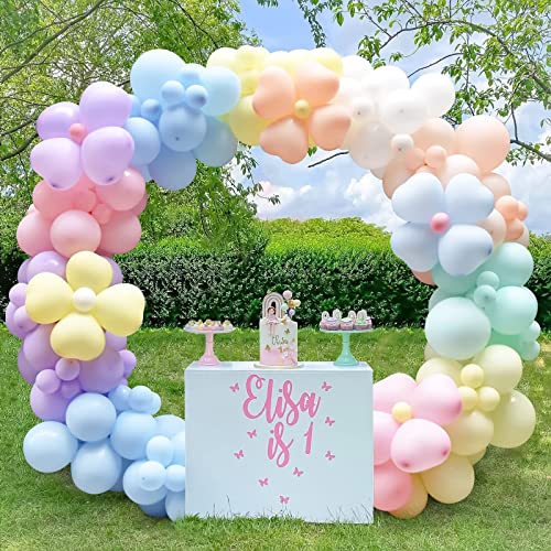 Kit De Guirlande D'Arche De Ballons Arc-En-Ciel, 242 PièCes Macaron Pastel Ballons En Latex De Couleur BonbonPour Mariage, FiançAilles, Anniversaire, FêTe PréNatale, FêTe D'Anniversaire Cover