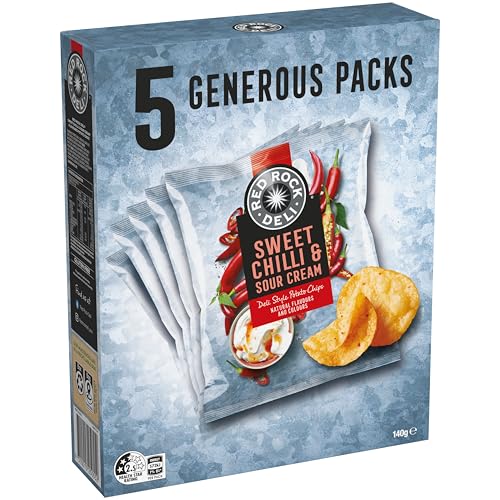 Red Rock Deli Potato Chips Lunchbox Multipack Sweet Chili & Sour Cream 5 Pack