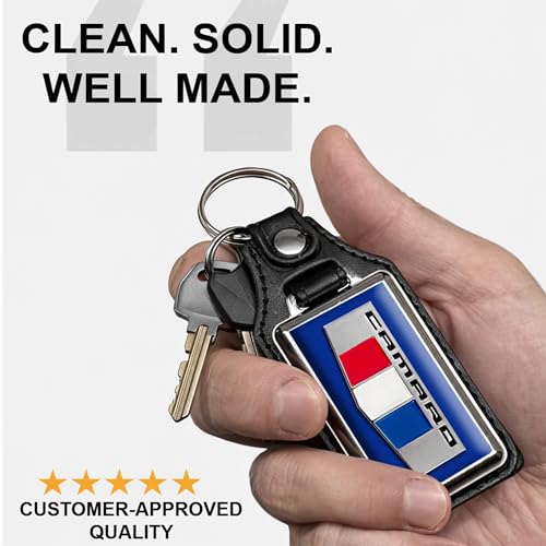 Image of Brotherhood Car Key Chain for Camaro - 6th Gen Tri Bar Designs