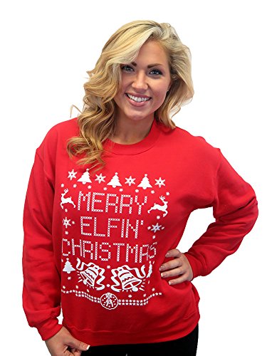 Merry Elfin' Christmas Funny Sweatshirt Apparel