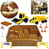 Baustelle mit Fahrzeug und Zubehör mit vielen Funktionen