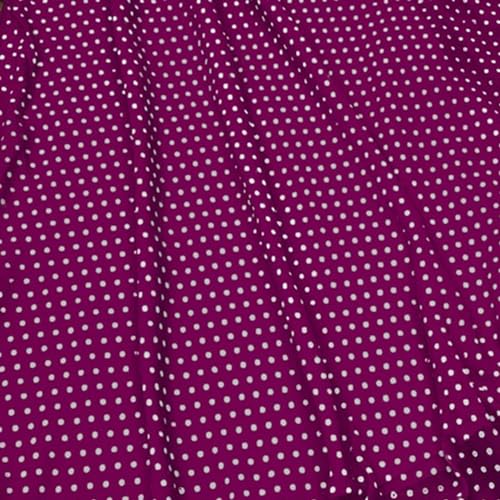 Image of Classic Flared Long Floor Length Georgette Skirt for Women /Girls and Lycra Crop-Top Set || Polka Dot Skirt || Elegent Design || Drawstring Band