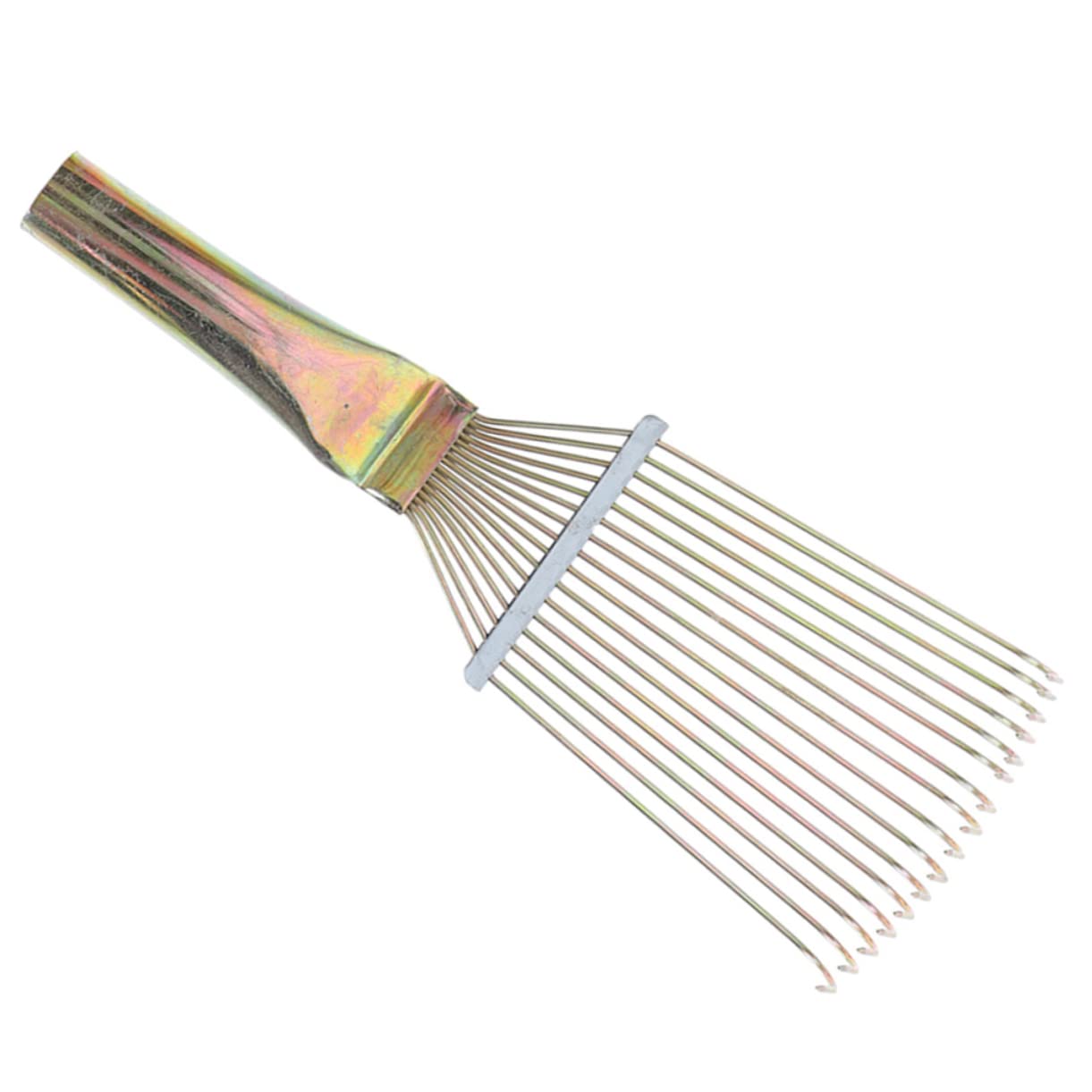 HEMOTON Horse Grooming Horse Cleaning Rake Pet Hair Metal Grooming Tool Easy to Use Cattle Sheep