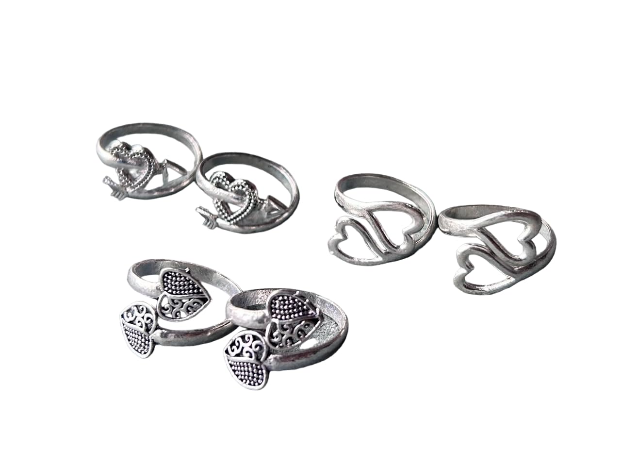 Women & Girls Metal Plated Fancy Toe Ring Adjustable Bichiya/Leg Finger Ring-Combo-3 (A_C_P_110778_Multi)-image-43