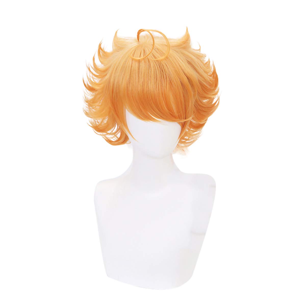 QiancoshairThe Promised Neverland Emma Cosplay Wig Orange Short Costume Hair Wig