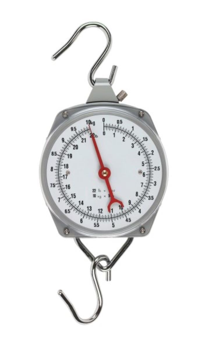 Kerbl Zeigerschnellwaage Hängewaage bis 10 kg Kofferwaage Unterteilung je 50 g