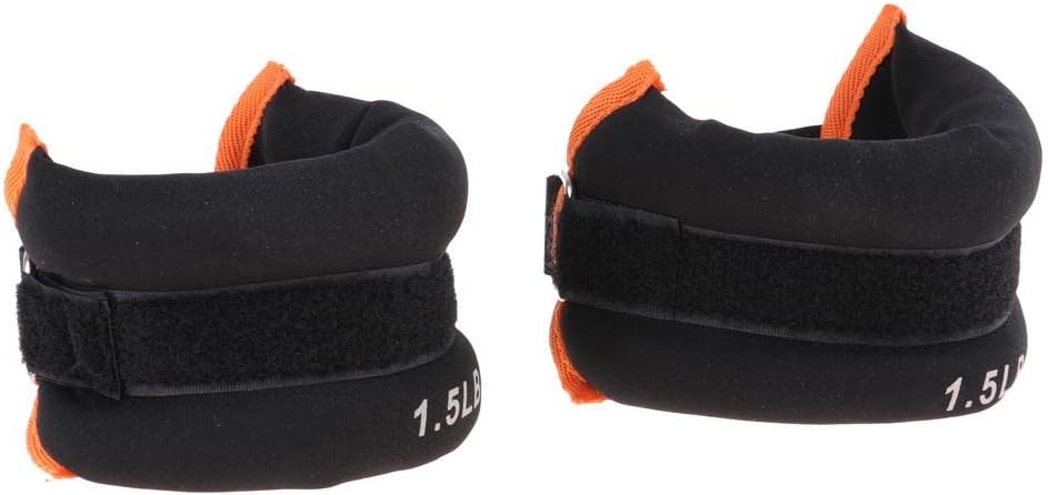 Adjustable 1lb/1.5lb Wrist/Ankle Weights Sandbag Set | Premium Iron Sand, Comfortable Neoprene Padding | Great for Running, Yoga, Fitness Training | Wrist Weight Ankle Weights