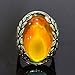 FUN JEWELS Antique Silver Color Plating Multi Color Change Oval Stone Leaf Statement Mood Ring Size 6-10 For Women