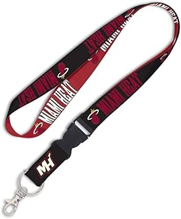 WinCraft NBA Miami Heat Lanyard with Detachable Buckle, 3/4