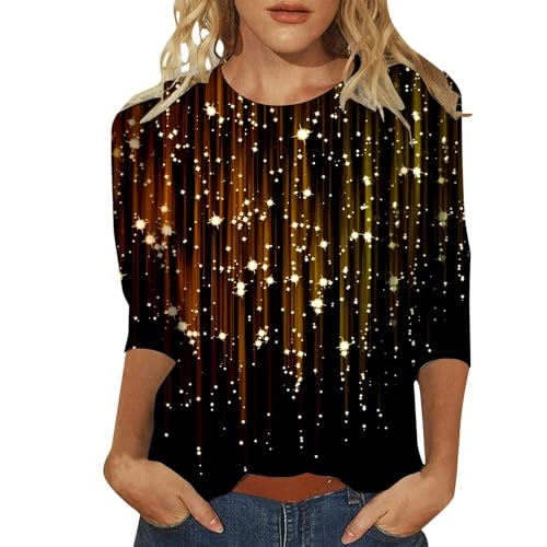 T-shirt manches 3/4 femme imprimé idéal pour vos sorties décontractées et terrasses