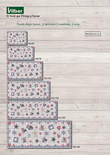 Tapis de cuisine gris VILBER lavable et antidérapant pour sol - 4