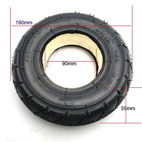 200 x 50 (8 x 2) no-flat "Massiv/Schaumstoff gefüllt Scooter Reifen für Elektro-Scooter