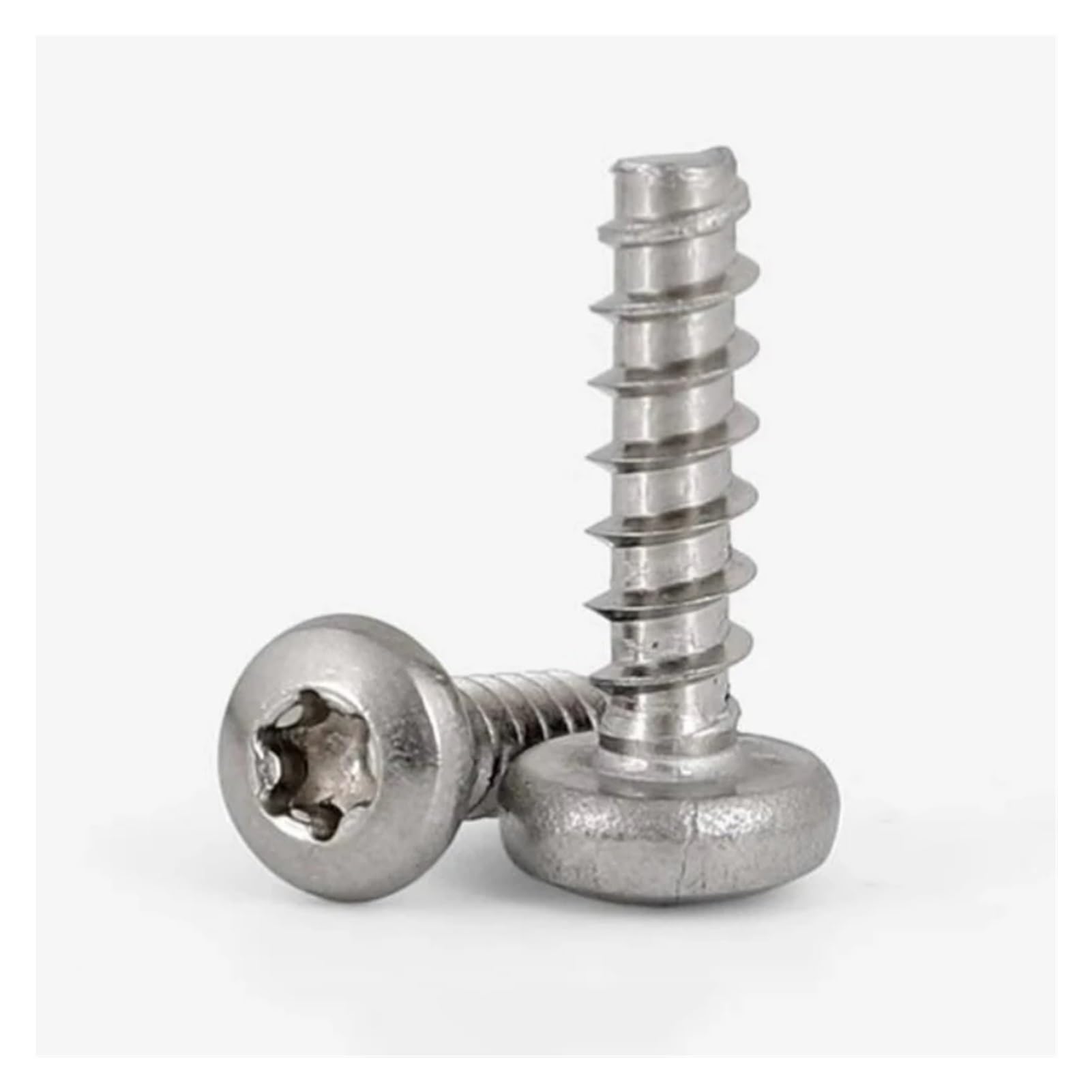Longitud de rosca de tornillo autorroscante de cola plana de cacerola de acero inoxidable 304, 4mm ~ 25mm(6.5mm,M4.2-100pcs)