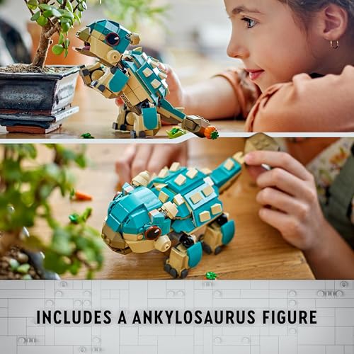 LEGO Jurassic World Baby Bumpy: Ankylosaurus Dinosaur Toy for Camp Cretaceous Fans and 7 Plus Year Old Kids, Creative Adventure Set for Independent Play, Gift for Boys and Girls 76962 LEGO Jurassic World Baby Bumpy: Ankylosaurus Dinosaur Toy for Camp Cretaceous Fans and 7 Plus Year Old Kids, Creative Adventure Set for Independent Play, Gift for Boys and Girls 76962