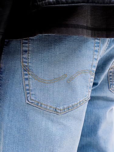 JACK & JONES JJIGLENN JJORIGINAL SQ 330 NOOS Erkek Jean, Blue Denim, 29/32 - Görsel 6