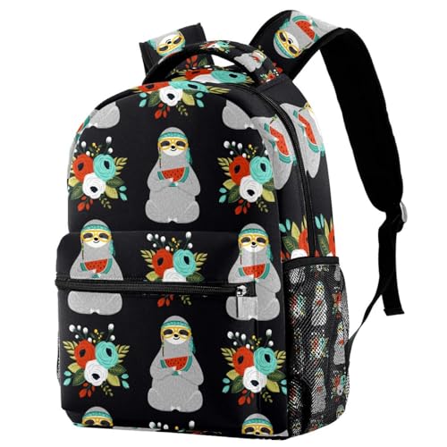 Sac à dos d'école ergonomique multicolore avec grand volume de rangement