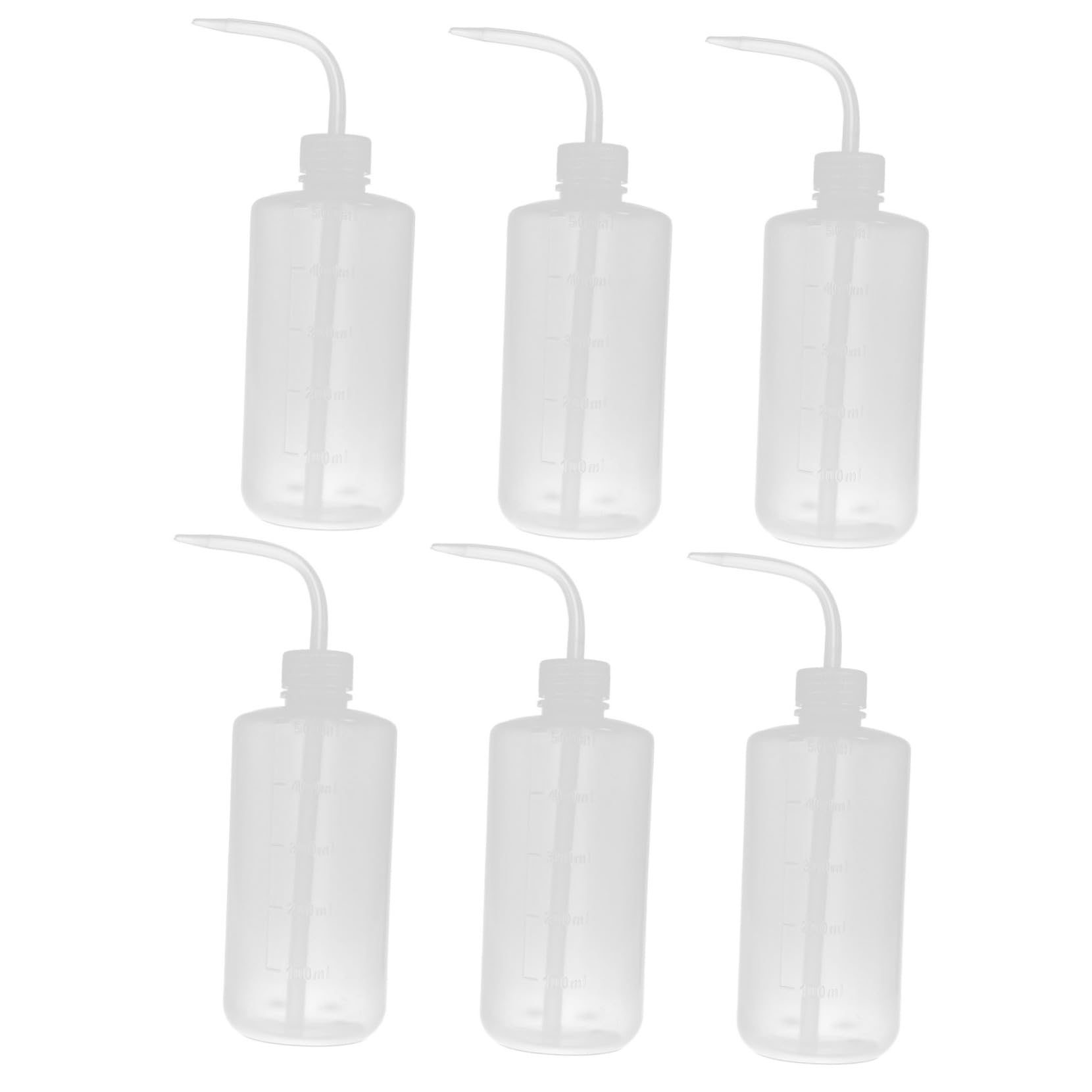 PLAFOPE 6 Pack Refillable Squeeze Bottles Lash Rinse Bottle for Cleaning Barber Shops