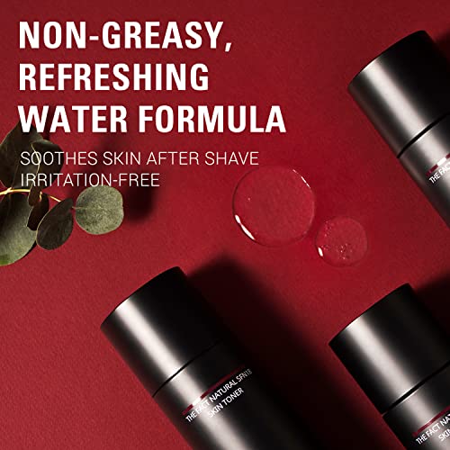 The Fact Men's Face Toner, Moisturizing, Cleansing And Exfoliating Facial Toner, 19 Plants And Green Tea Extracts For All Skin Types, Paraben Free, 5.07 Ounce, Fresh And Light Scented #TOP3