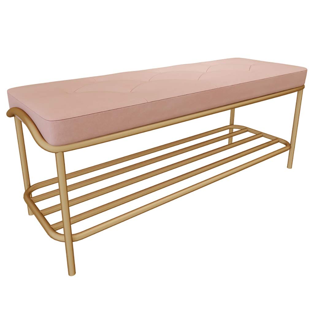 Banc de changement de chaussures long pour entrée et bout de lit