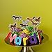 KINBOM 32pcs Horse Cake Toppers & Cupcake Picks - Racing Party Supplies for Horse Themed Birthday Party Cake Decorations