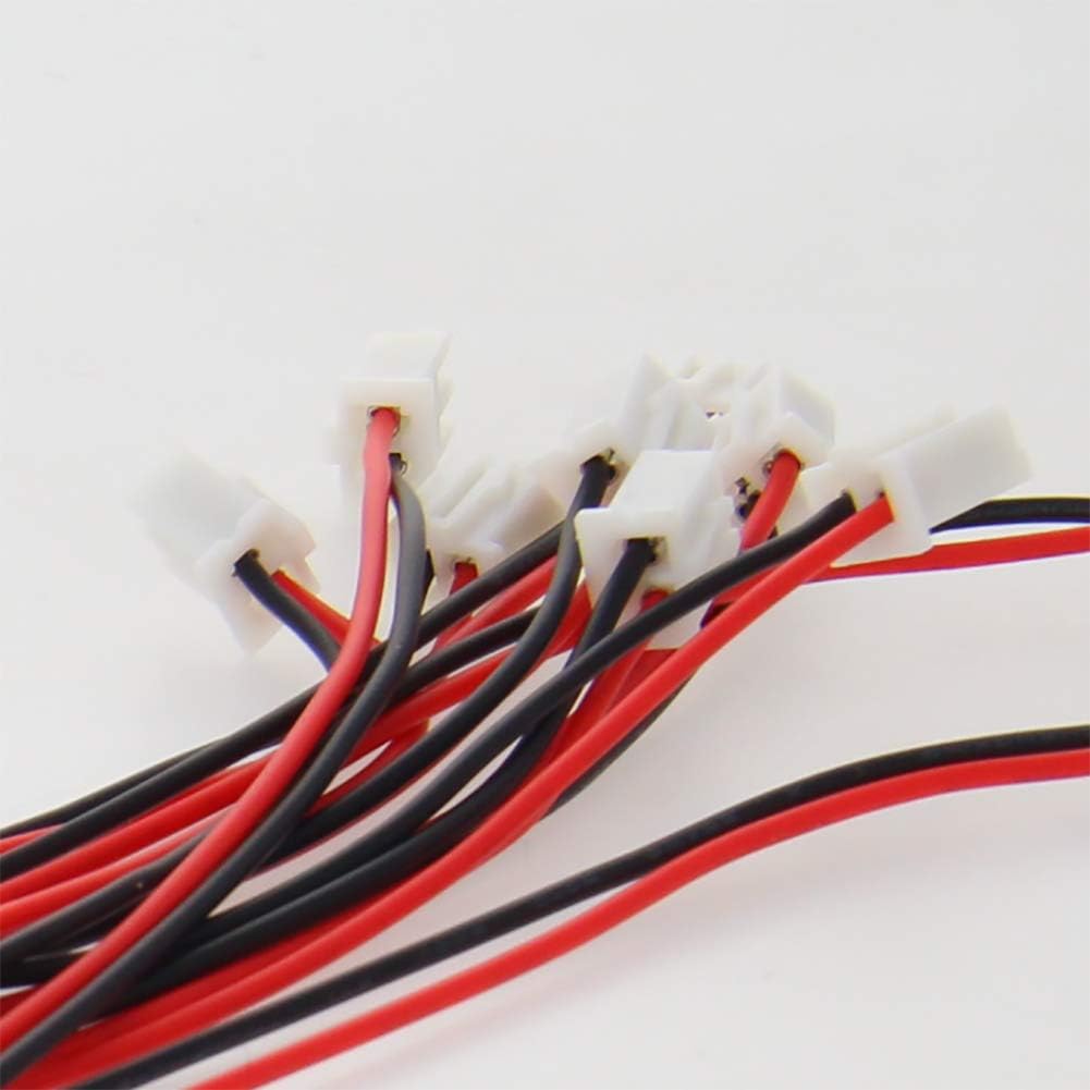 Fielect Female 2P Jumper Wire 2.54mm Pitch Ribbon Cable Breadboard DIY 20cm Long 200pcs
