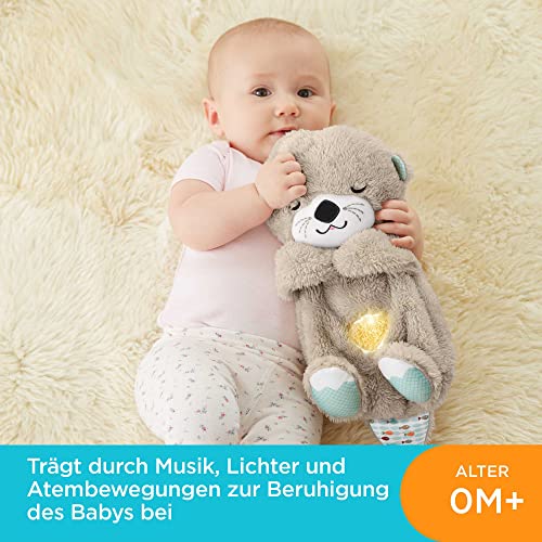 Fisher-Price FXC66 - Schlummerotter Spieluhr aus Plüsch, mit beruhigender Musik und rhythmischen Bewegungen zur Beruhigung, Babyspielzeug ab der Geburt ,1 Stück (1er Pack) – Bild 3