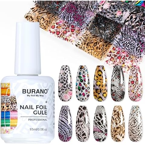 BURANO 0.5 oz Nail Foil Glue Gel Cover